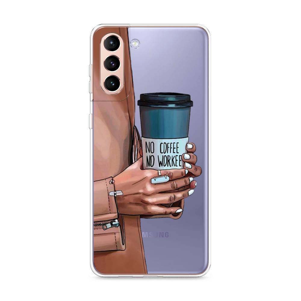 

Чехол Awog на Samsung Galaxy S21 + / Самсунг S21 + "No coffee", Разноцветный, 2102150-7