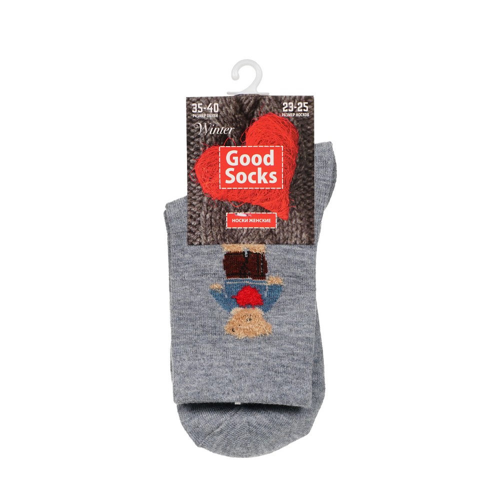 Носки женские Good Socks WHW32572-1 серые 23-25