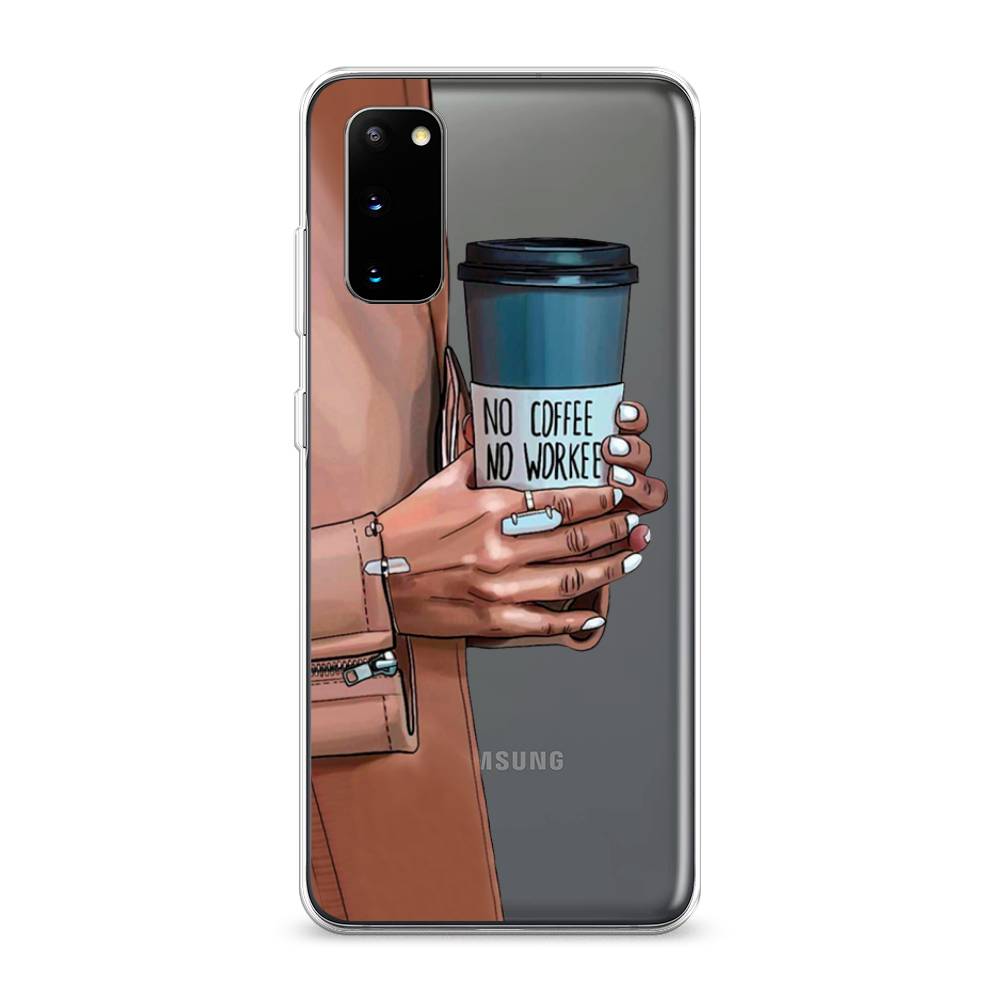 

Чехол Awog на Samsung Galaxy S20 "No coffee", Разноцветный, 29250-7