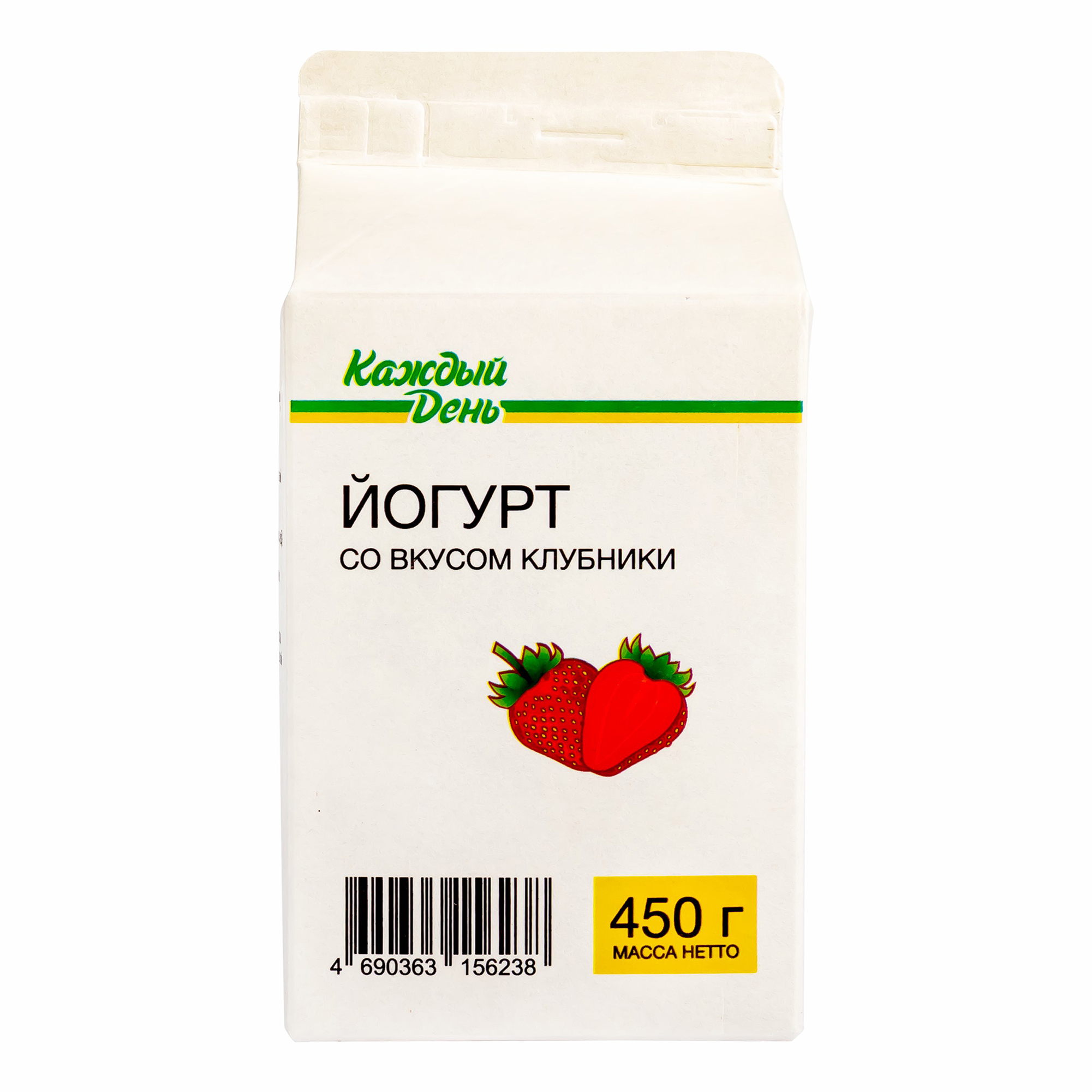 

Питьевой йогурт Каждый День с клубникой 1,5% 450 г