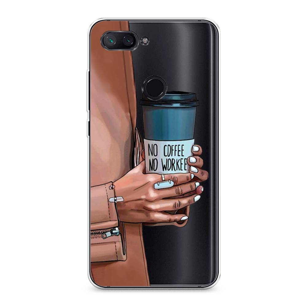 

Чехол Awog на Xiaomi Mi 8 Lite (Youth Edition) "No coffee", Разноцветный, 34550-7