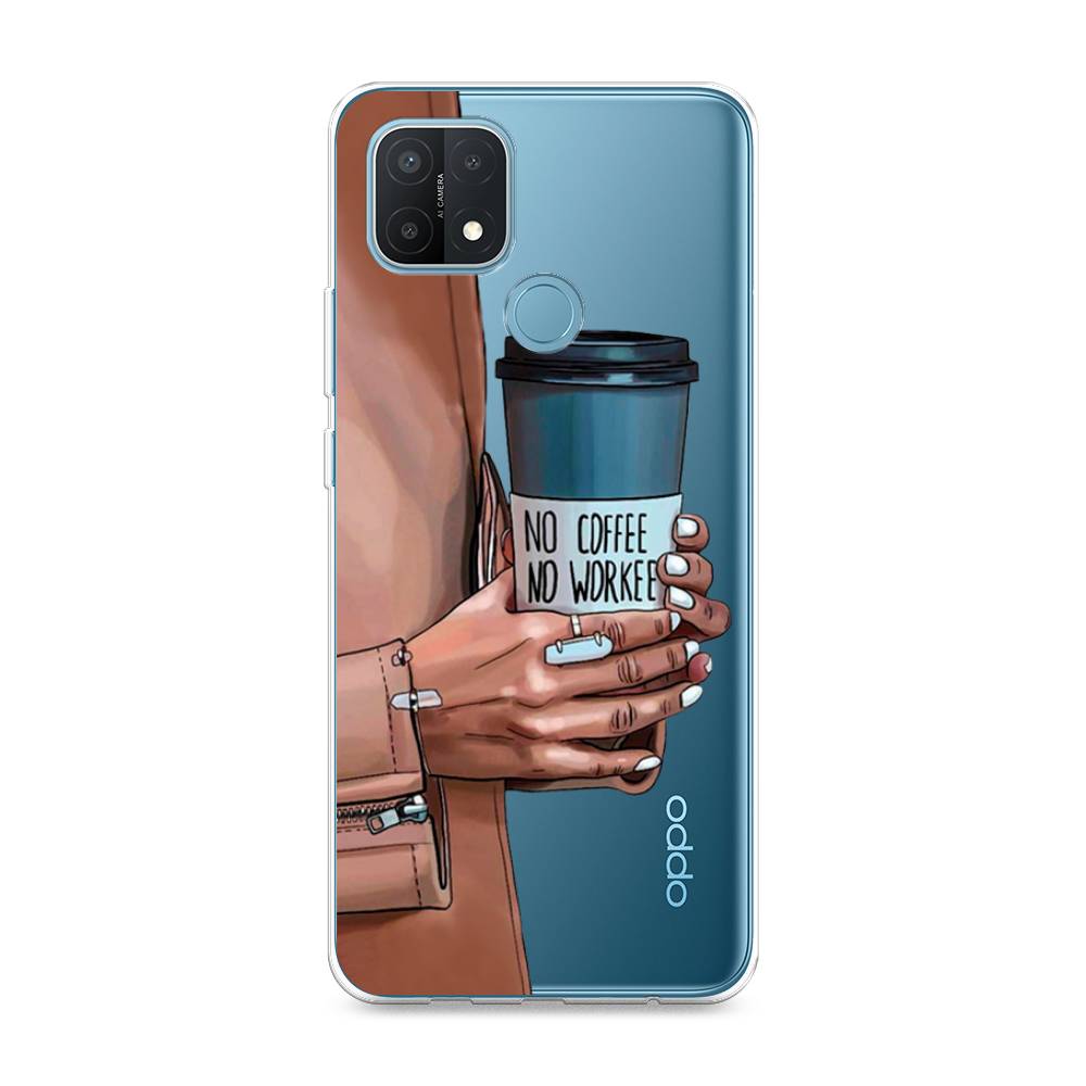 

Чехол Awog на Oppo A15 "No coffee", Разноцветный, 254750-7