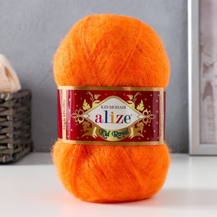 

Пряжа ALIZE "Kid royal 50" 62% кидмохер, 38% полиамид 500 м /50 гр (487) - 1 шт, Оранжевый
