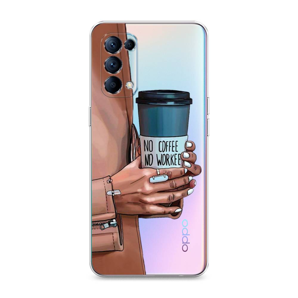 

Чехол Awog на Oppo Reno 5 "No coffee", Разноцветный, 255250-7