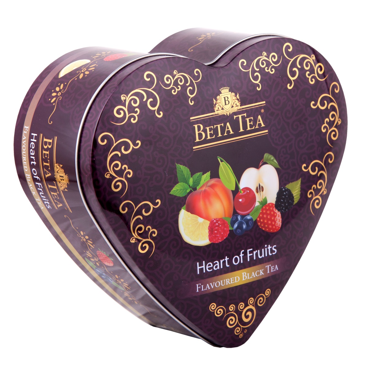 фото Чай чёрный beta tea сердце музыкальное "фруктовое" пакетированный, 40 пак *2 г