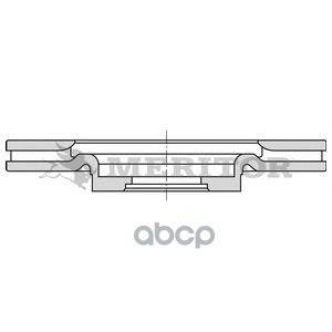 Mbr6034_диск Тормозной! Передн. 289.8/46x28 9n-95 Iveco 35c12 06> MERITOR арт. MBR6034