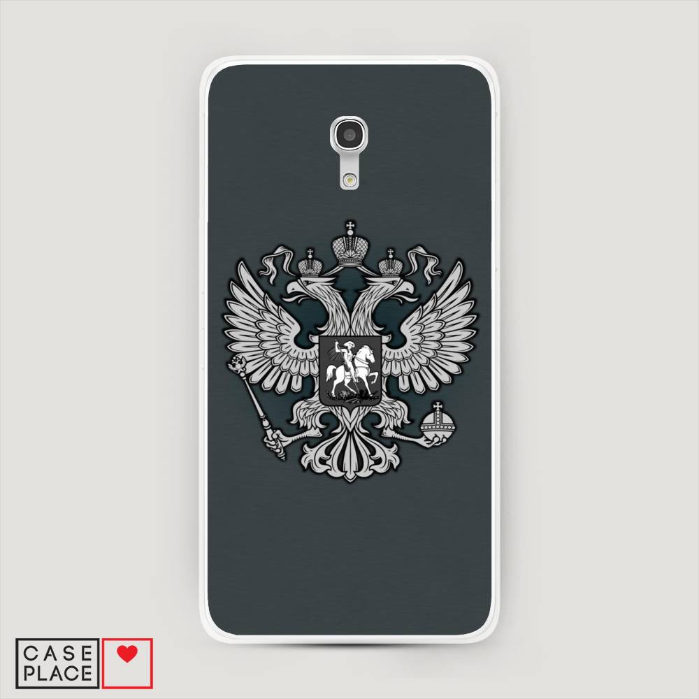 

Чехол Awog на Alcatel Pixi 4 (5) 5045D / Алкатель Pixi 4 (5) 5045D "Герб России серый", 170250-5