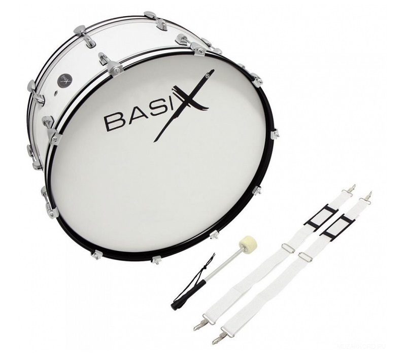 Бас-барабан маршевый BASIX Marching Bass Drum 26х12
