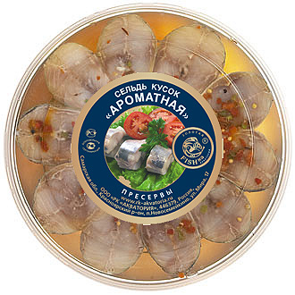 

Сельдь Золотая Fishka Ароматная с пряностями 1,4 кг