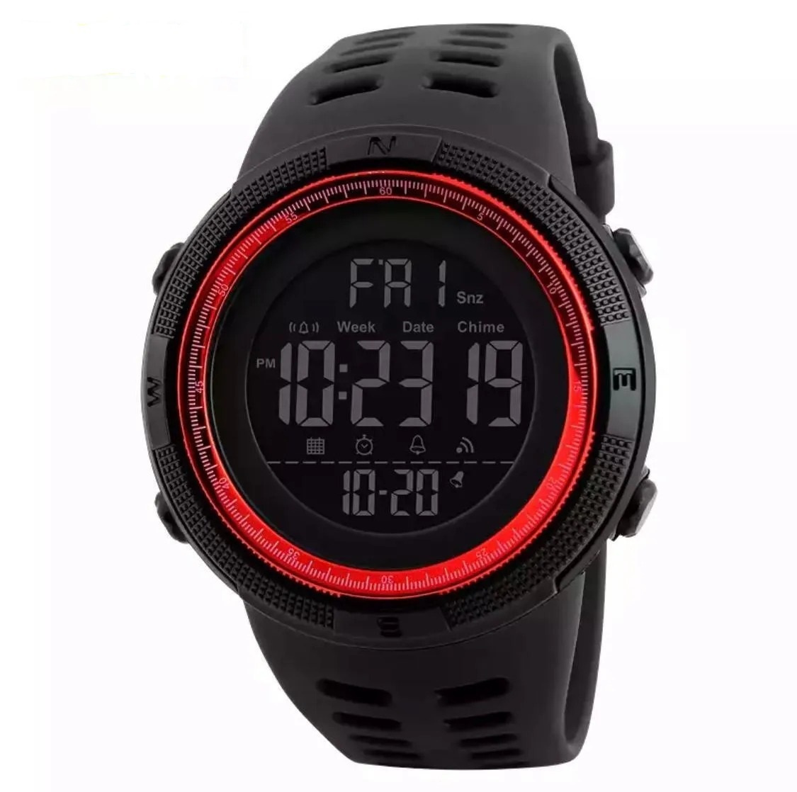фото Наручные часы мужские skmei 1251 черные/красные