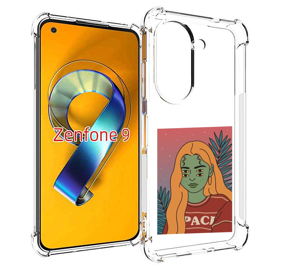 

Чехол MyPads четырехглазая девушка женский для Asus Zenfone 9 (AI2202), Прозрачный, Tocco