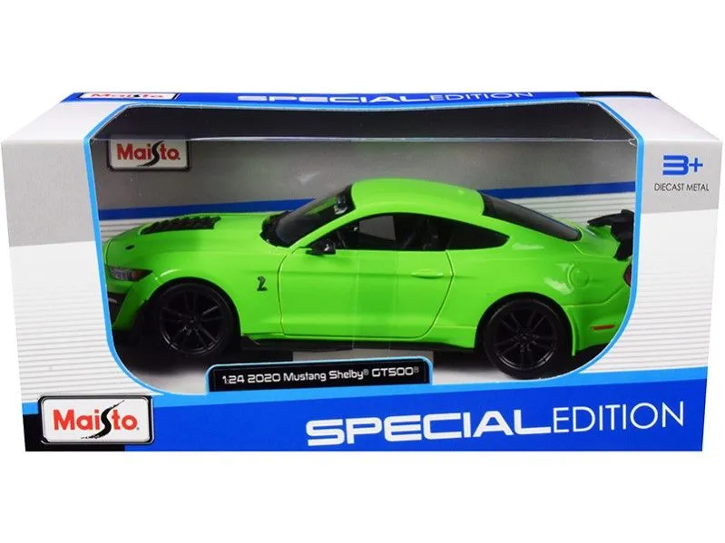 фото Машинка maisto металлическая ford mustang shelby gt500 2020, 1:24, салатовый 31532gn