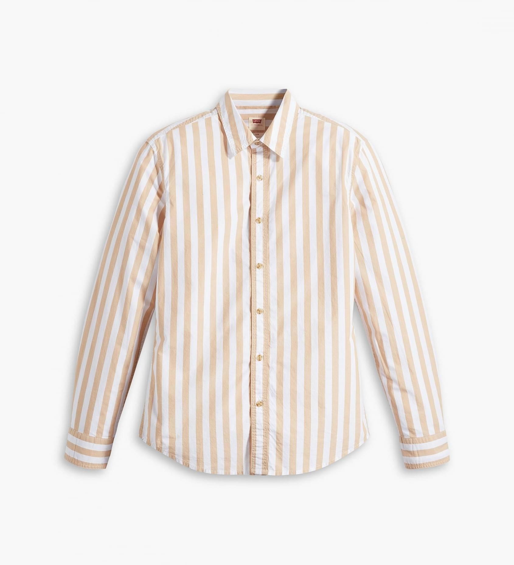 

Рубашка мужская Levi's Men Long Sleeves Battery Hm Shirt бежевая XS, Желтый, Men Long Sleeves Battery Hm Shirt
