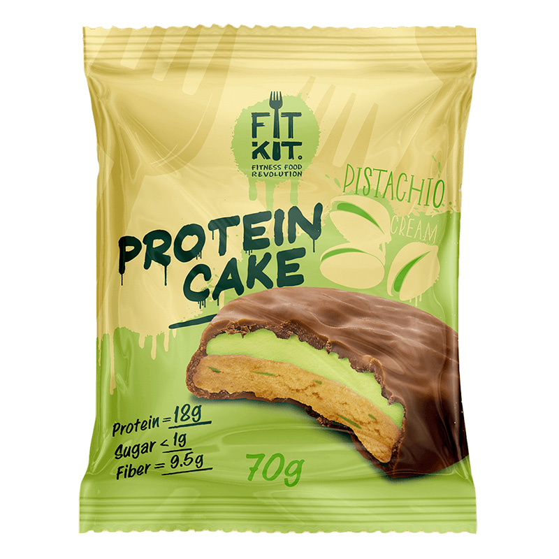

FitKit FitKit Protein Cake 70 г, 1 шт, вкус: фисташковый крем