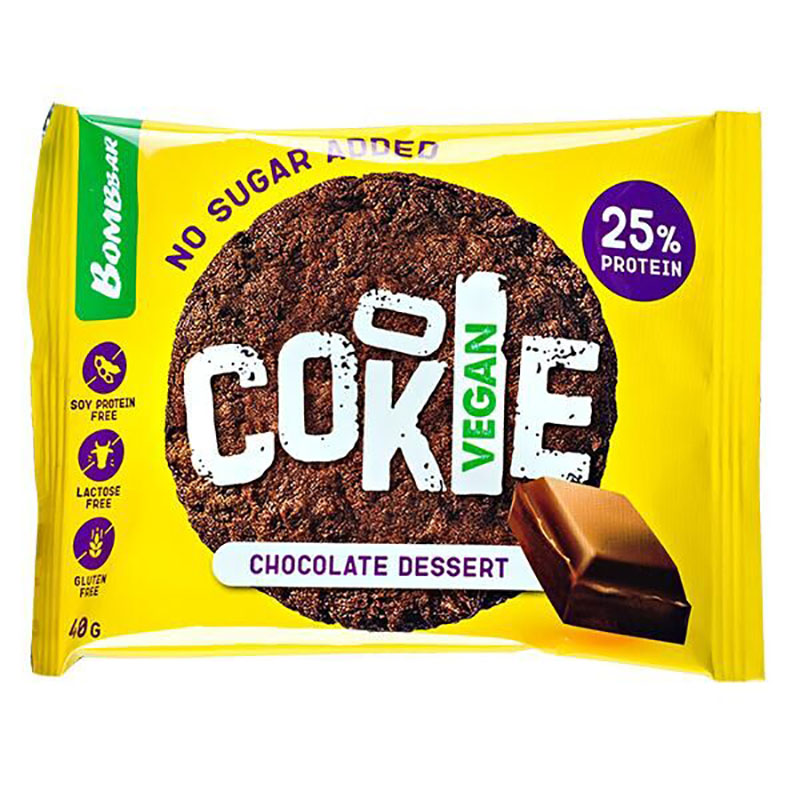 

BOMBBAR Bombbar Cookie Vegan 40 г, 1 шт, вкус: шоколадный десерт