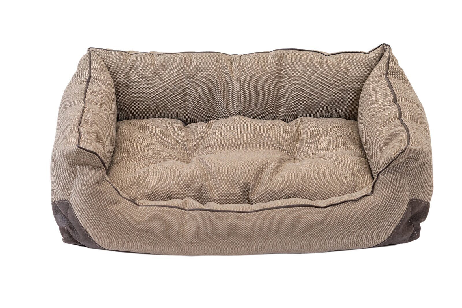 

Лежанка для кошек и собак PetTails рогожка 51x71x20см бежевый