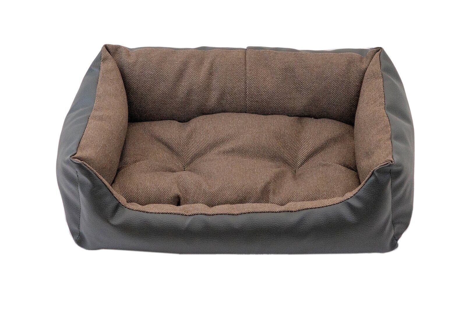 

Лежанка для кошек и собак PetTails искусственная кожа 51x71x20см коричневый