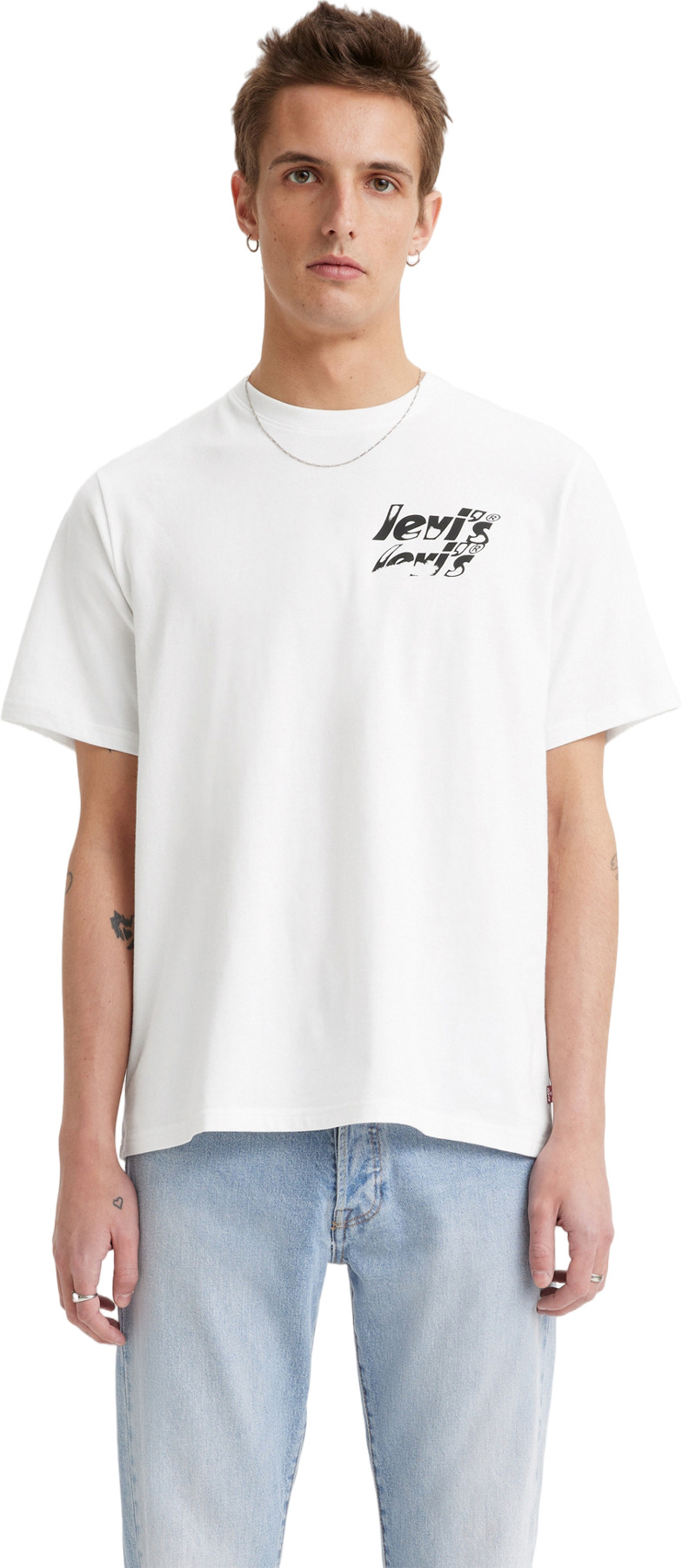 

Футболка мужская Levi's Men Relaxed Fit Graphic Tee белая XL, Белый, Men Relaxed Fit Graphic Tee