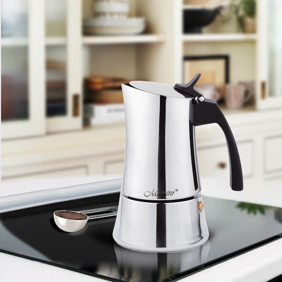 

Кофеварка Maestro MR-1668-2 Espresso Moka 100мл, Серебристый, MR-1668-2