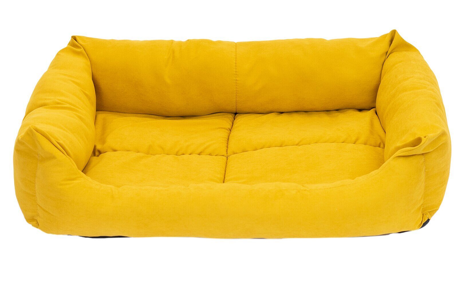 

Лежанка для кошек и собак PetTails бархат 57x80x20см желтый