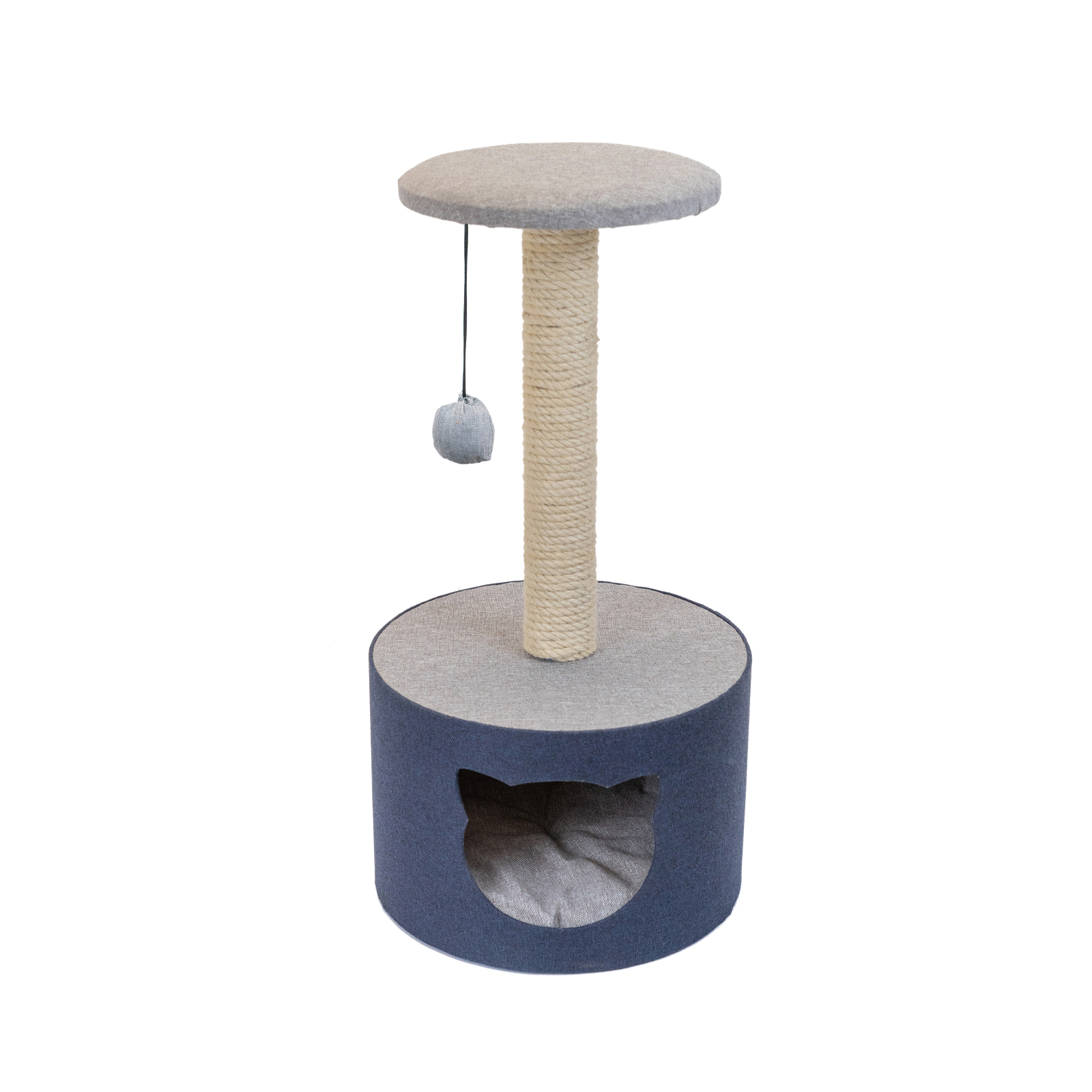 

Комплекс для кошек PetTails, синий, 2 уровня, 37 х 37 х h80 см