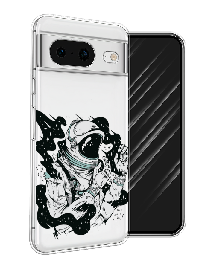 

Чехол Awog на Google Pixel 8 "Космонавт арт", Черный;бежевый;белый, 271550-7