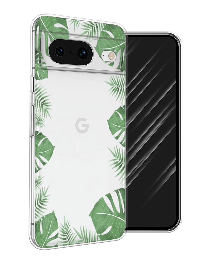 

Чехол Awog на Google Pixel 8 "Листья папоротника рамка", Зеленый, 271550-8