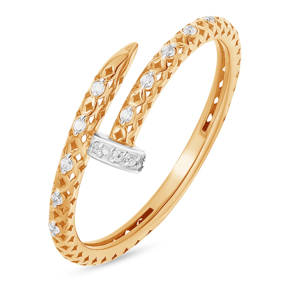 

Кольцо из золота р.  585Gold 301012186, фианит, 301012186
