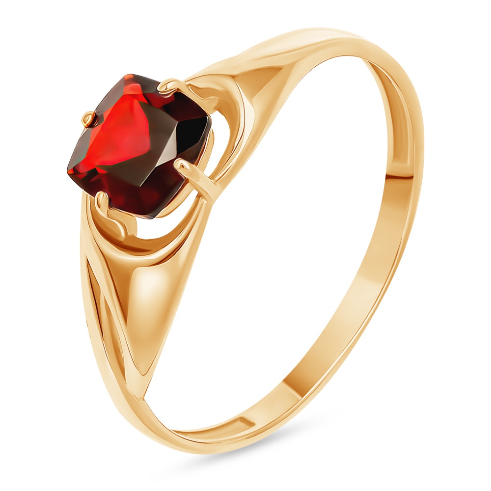 

Кольцо из золота р.  585Gold 201015038, гранат, 201015038