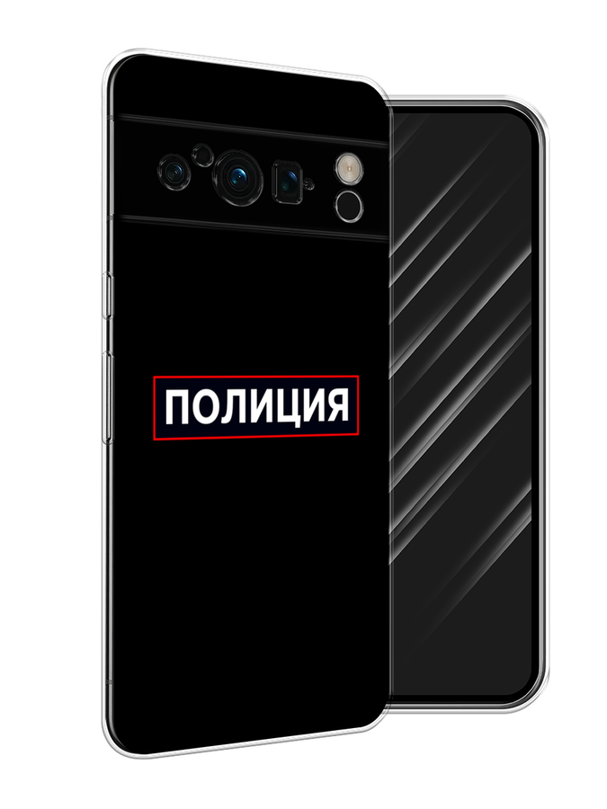

Чехол Awog на Google Pixel 8 Pro "Police logo", Черный;белый;красный, 271650-5