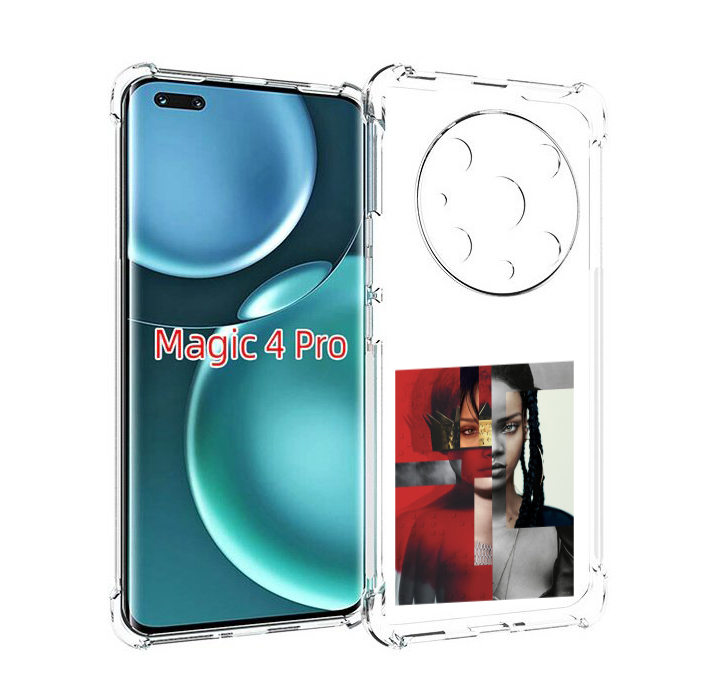 

Чехол MyPads Обложка-Рианна для Honor Magic4 Pro, Прозрачный, Tocco
