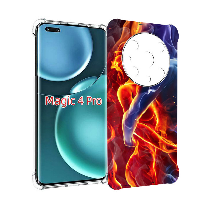 

Чехол MyPads Огонь-вода для Honor Magic4 Pro, Прозрачный, Tocco