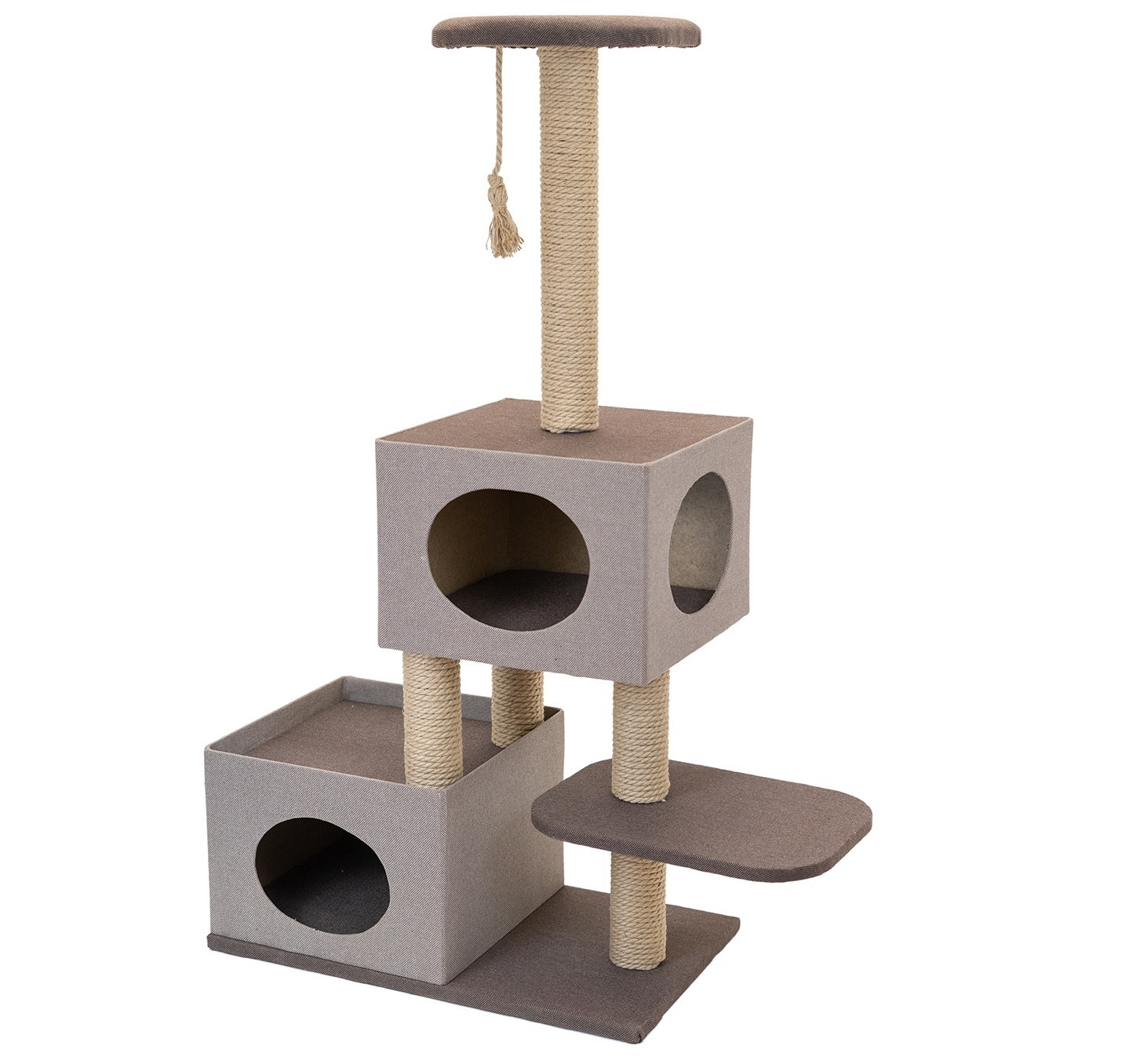 

Комплекс для кошек PetTails Хайтек, коричневый, 4 уровня, 35 х 83 х h117см