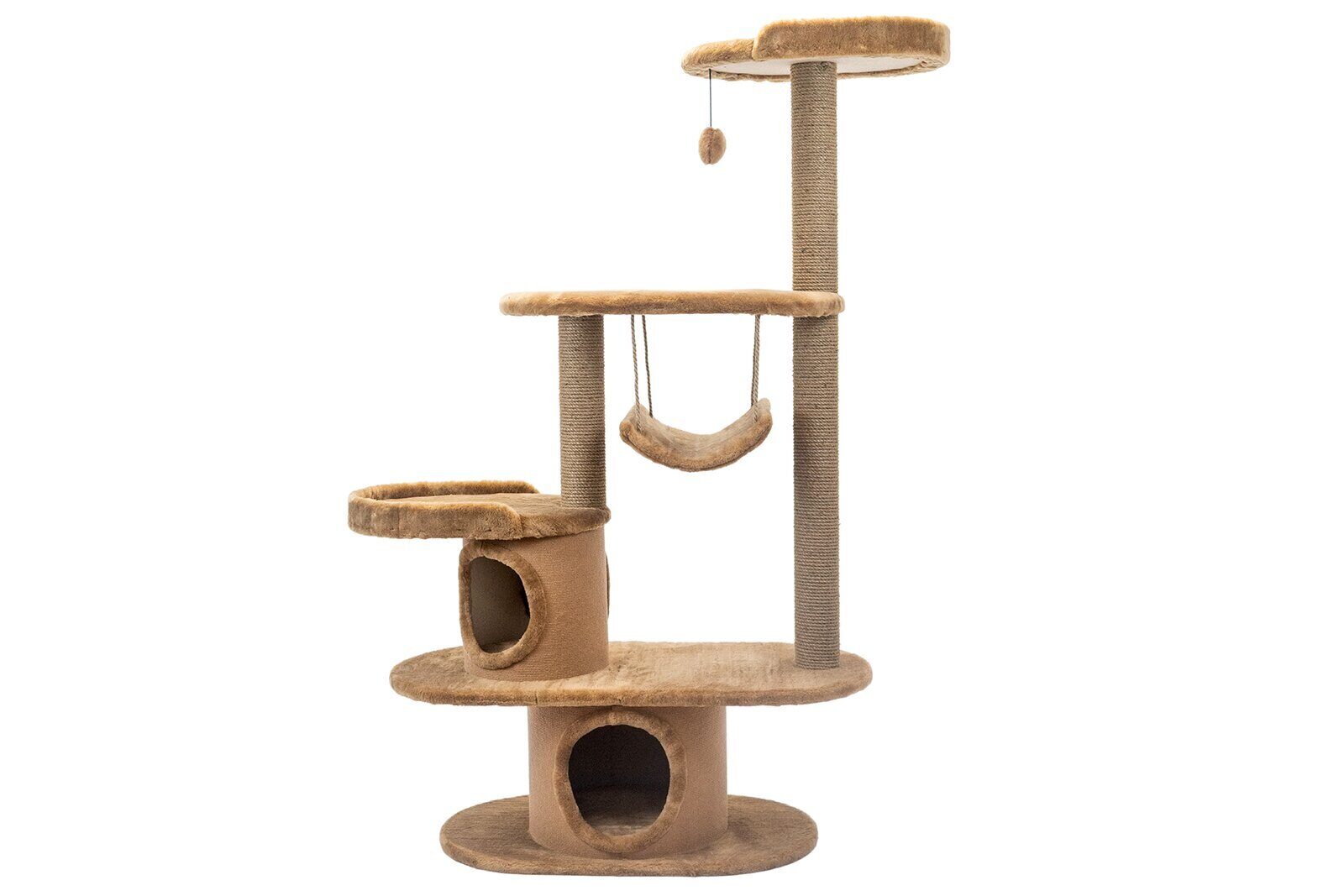

Комплекс для кошек PetTails Кардинал, коричневый, 5 уровня, 120 х 47 х h168см
