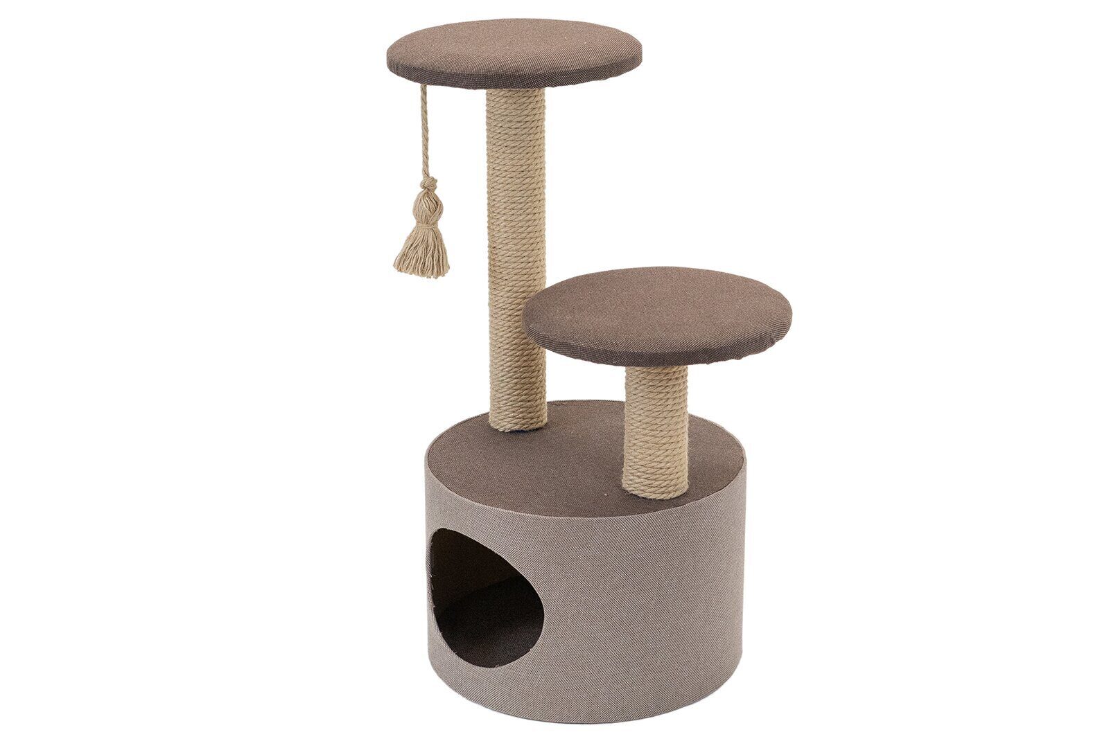 

Комплекс для кошек PetTails Хайтек, коричневый, 3 уровня, 39,5 х 50 х h74см