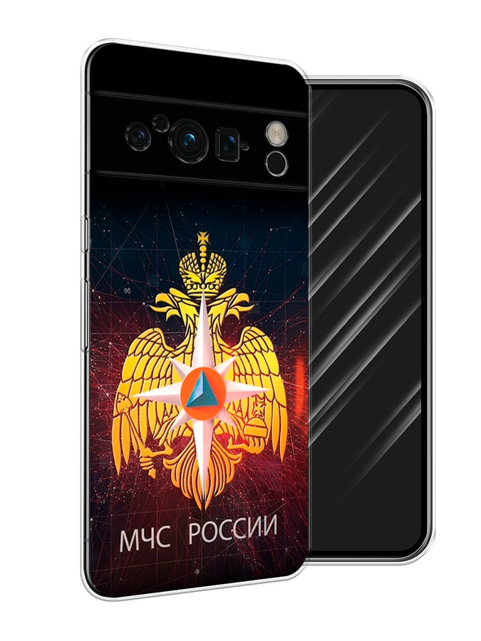 

Чехол Awog на Google Pixel 8 Pro "МЧС России", Черный;желтый;красный, 271650-5