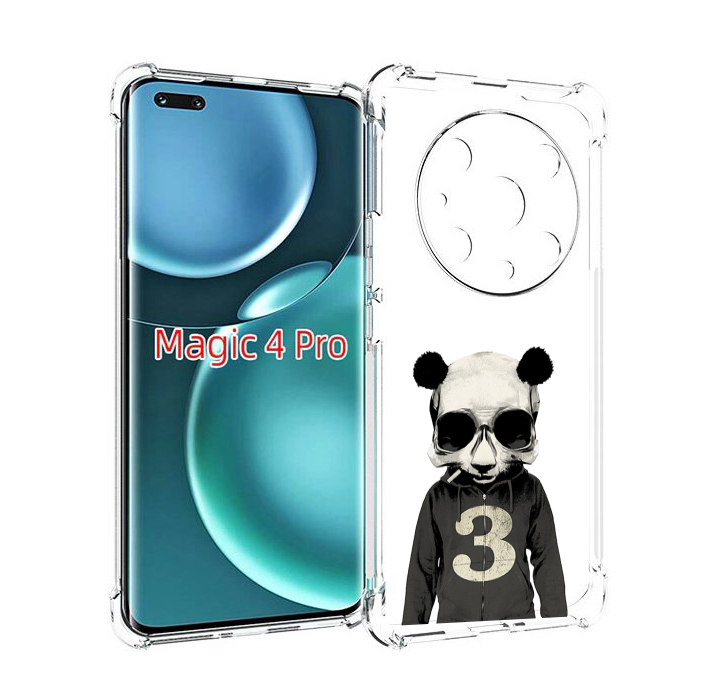 

Чехол MyPads Панда-в-костюме для Honor Magic4 Pro, Прозрачный, Tocco