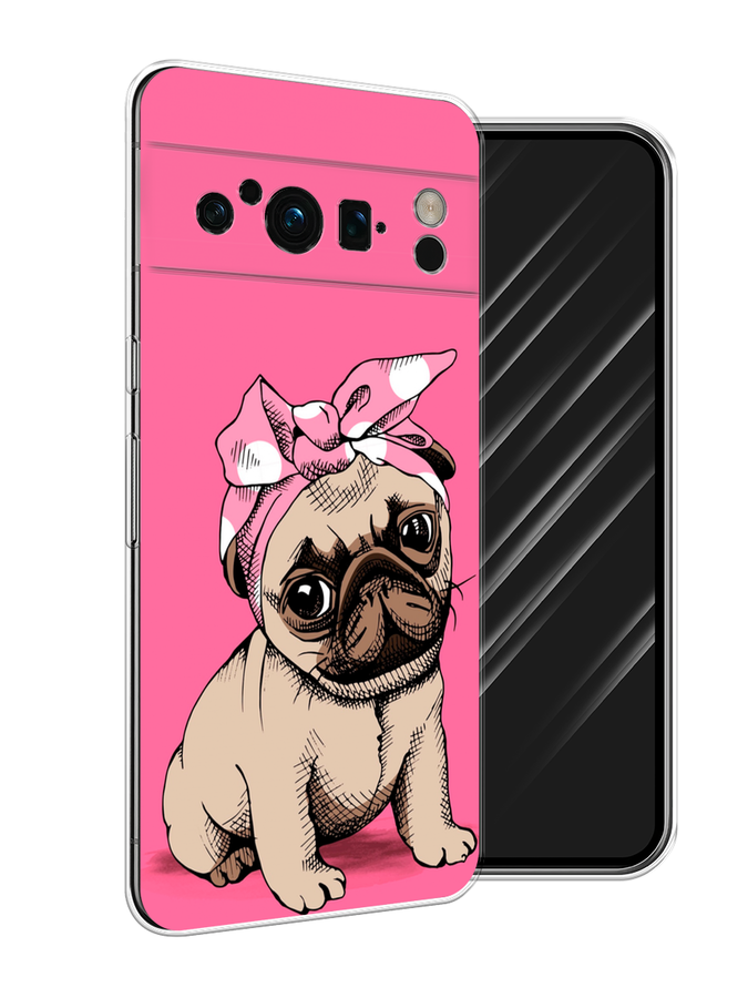 

Чехол Awog на Google Pixel 8 Pro "Dog Pin-Up", Розовый;бежевый, 271650-2
