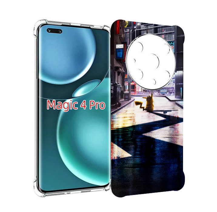 

Чехол MyPads Пикачу-в-городе для Honor Magic4 Pro, Прозрачный, Tocco