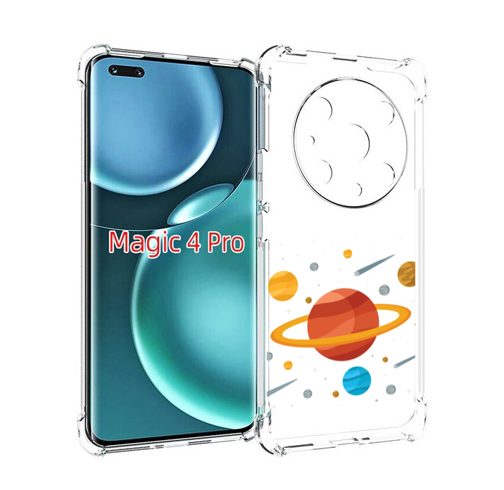 

Чехол MyPads Планета-Сатурн для Honor Magic4 Pro, Прозрачный, Tocco