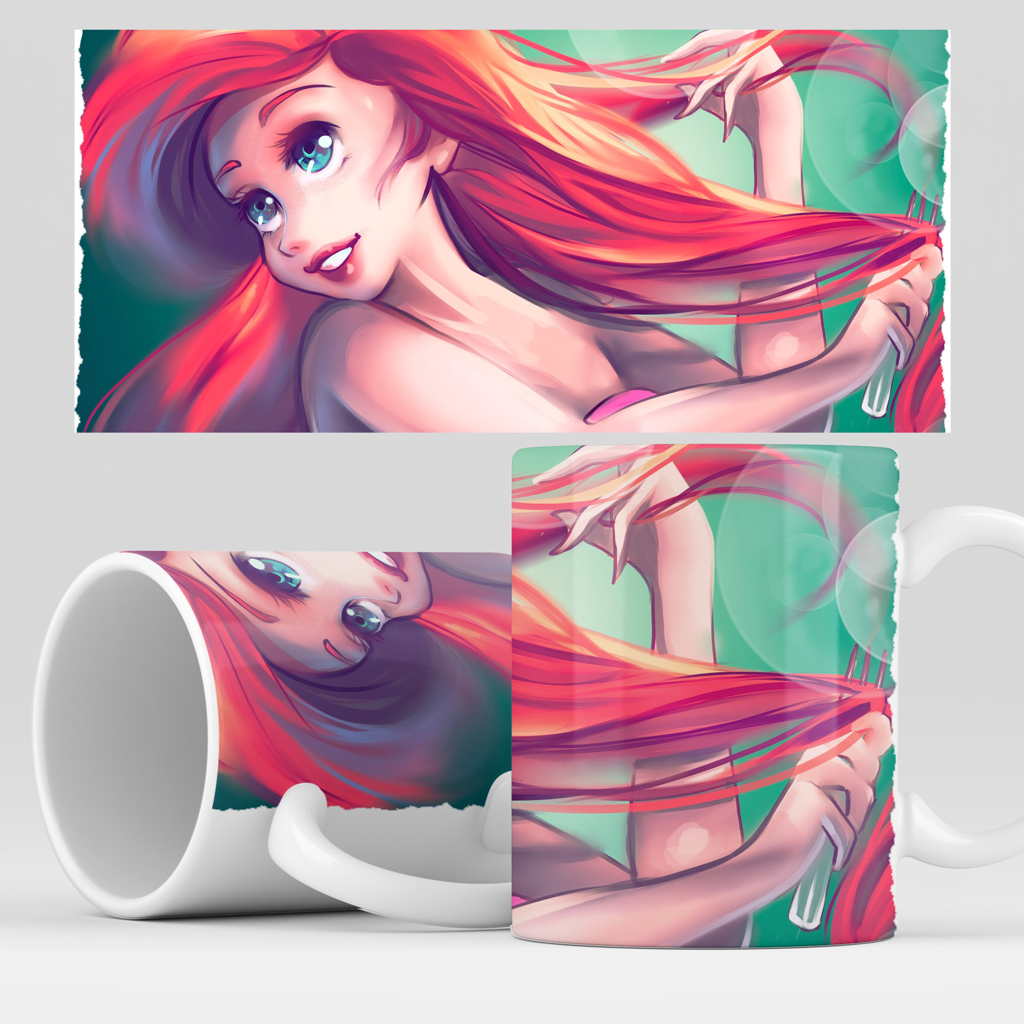 

Кружка RocketCup с принтом "Русалочка", Mermaid_06