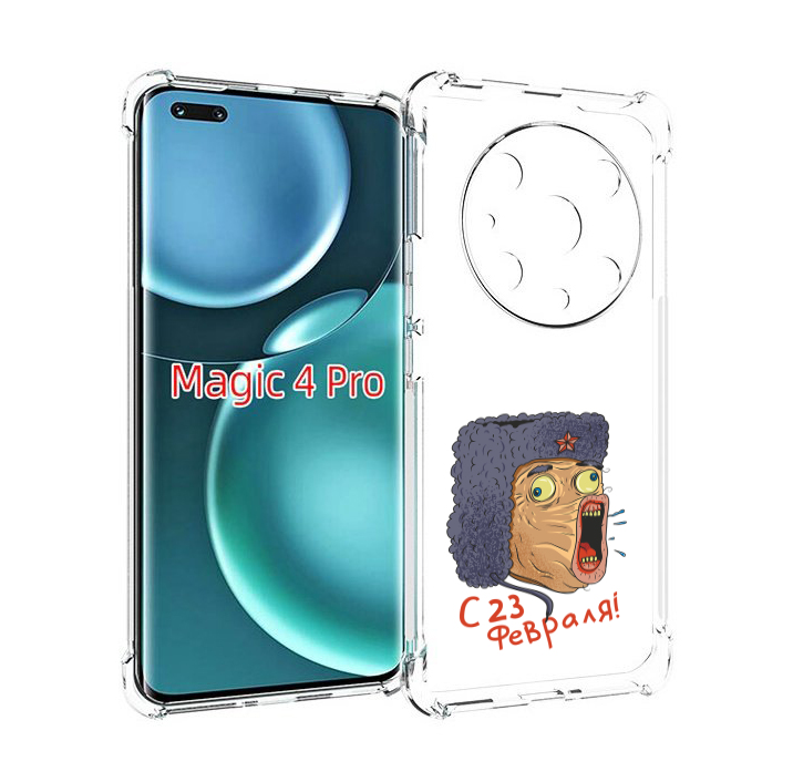 

Чехол MyPads 23 февраля смешная эмоция для Honor Magic4 Pro, Прозрачный, Tocco