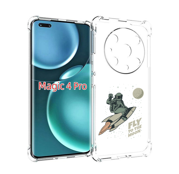 

Чехол MyPads Полет-на-Луну для Honor Magic4 Pro, Прозрачный, Tocco