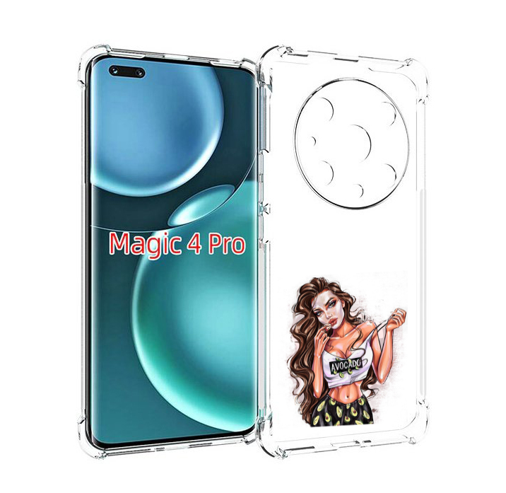 

Чехол MyPads Продукты на дом с доставкой женский для Honor Magic4 Pro, Прозрачный, Tocco