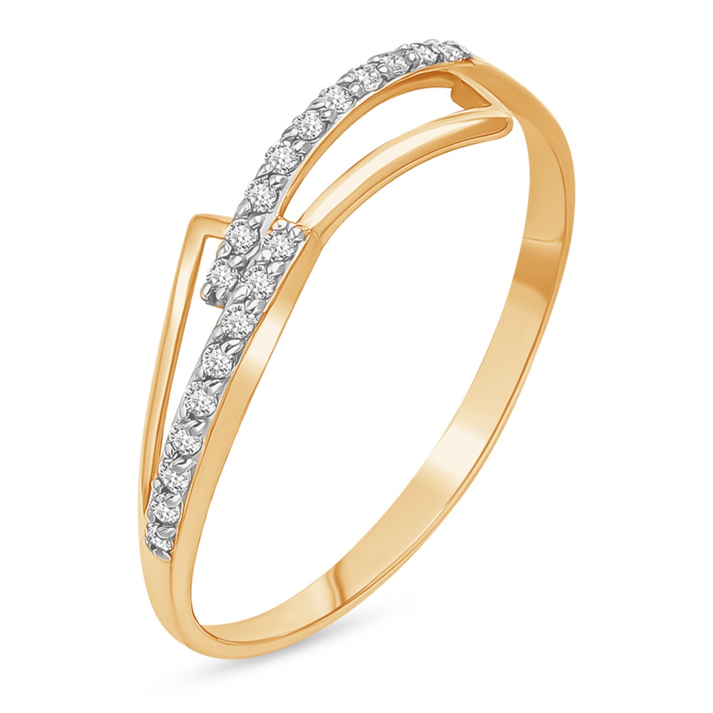 

Кольцо из золота р. , 585Gold 301012222, фианит, 301012222