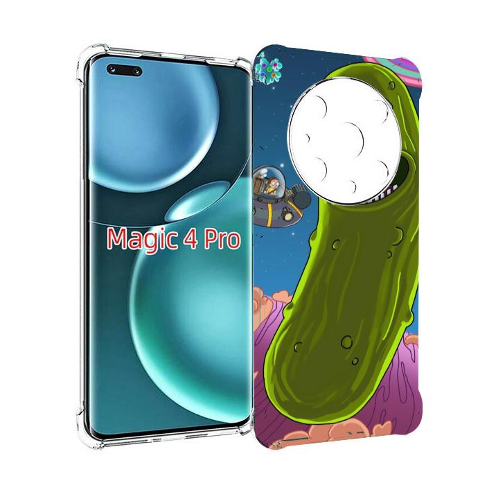 

Чехол MyPads Рик огурец для Honor Magic4 Pro, Прозрачный, Tocco