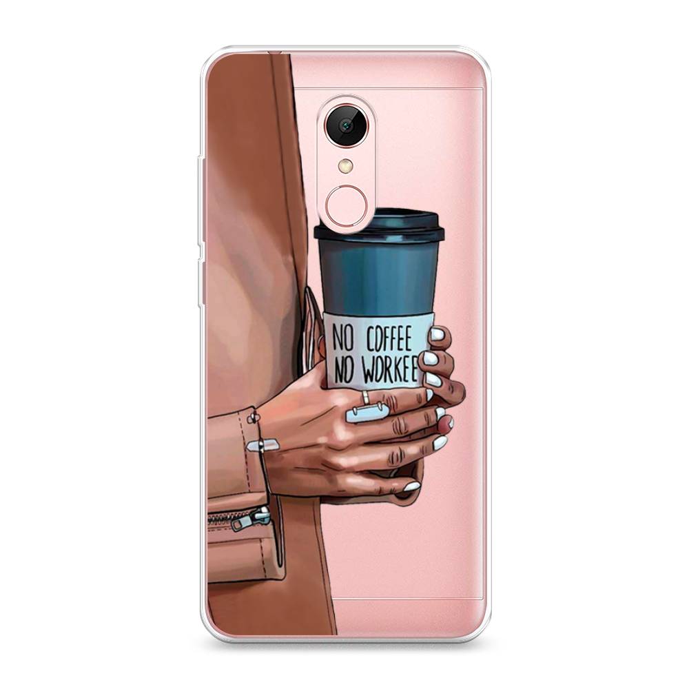 

Чехол Awog на Xiaomi Redmi 5 "No coffee", Разноцветный, 33050-7