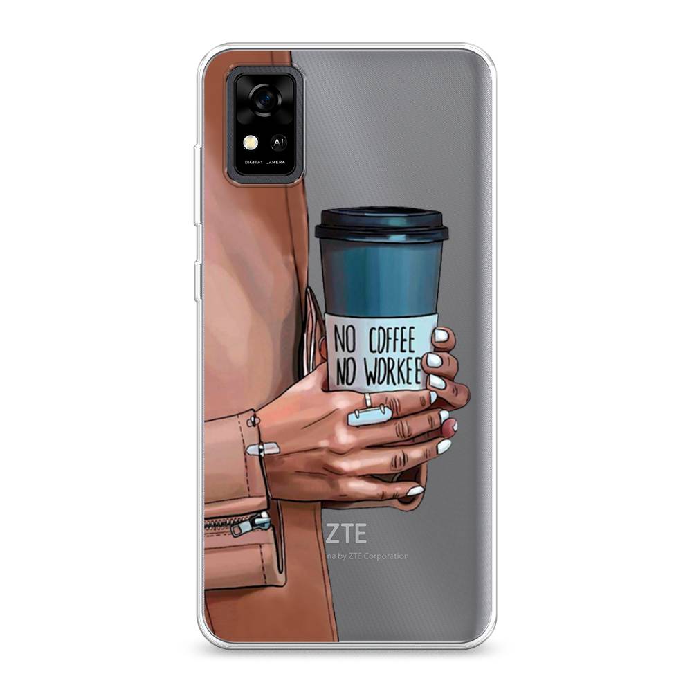 

Чехол Awog на ZTE Blade A31 / ЗТЕ Блэйд A31 "No coffee", Разноцветный, 134650-7