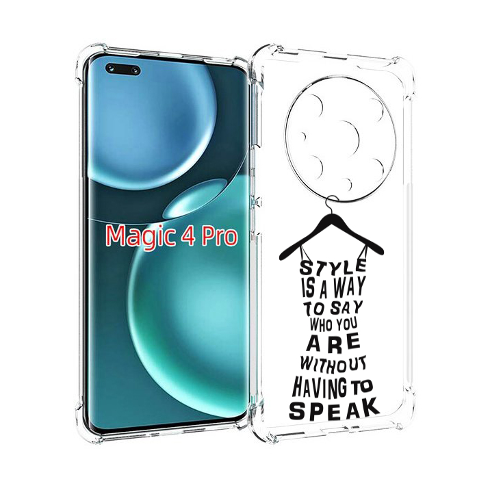 

Чехол MyPads Сарафан-из-слов для Honor Magic4 Pro, Прозрачный, Tocco