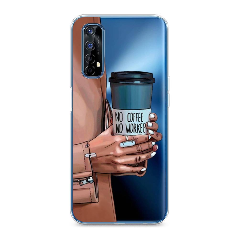 

Чехол Awog на Realme 7 "No coffee", Разноцветный, 254150-7